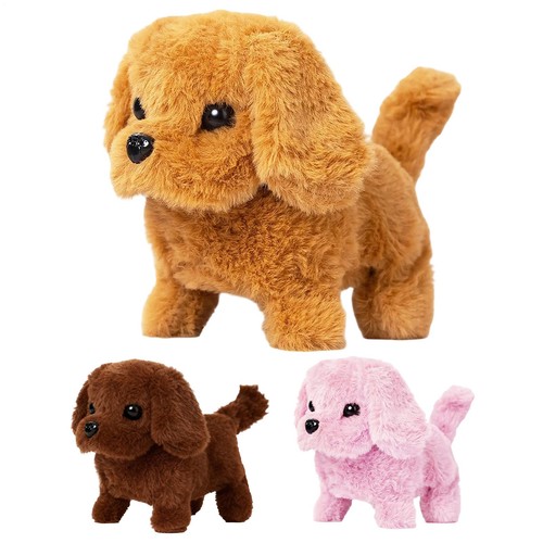 Walking dog fluffy plush - walking,