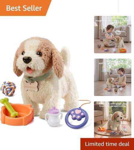 Cuddly plush electronic dog - cuddly,