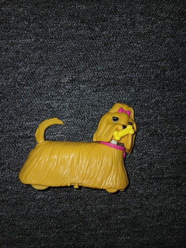Barbie walking dog small toy