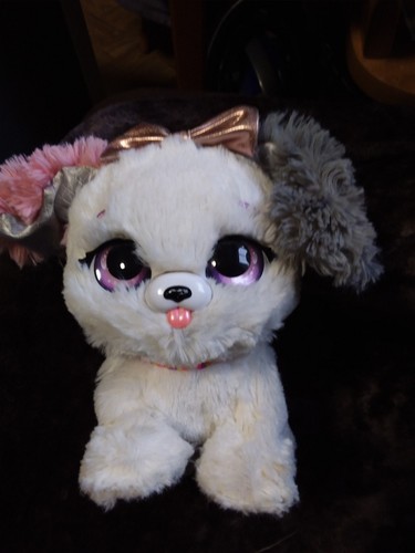 White toy dog battery operated - dog,