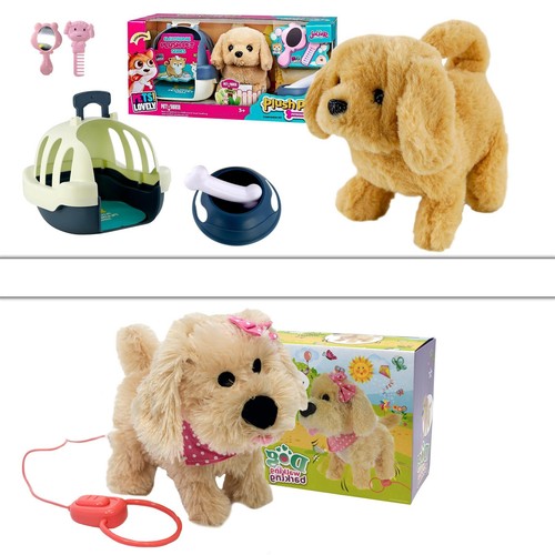 Fluffy plush walking talking - &,