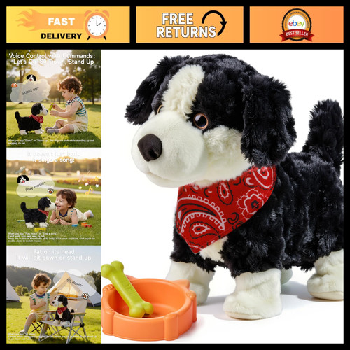 Interactive plush dog toy for - plush,