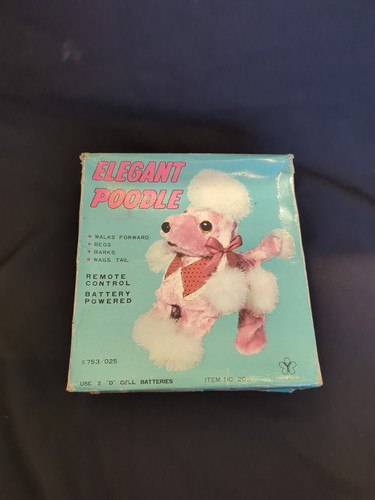 Elegant poodle vintage toy - "elegant,
